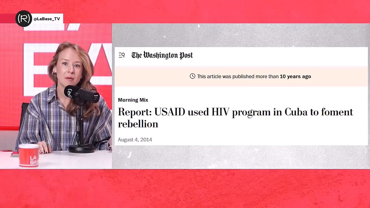 📽 Inna Afinogenova enumera las injerencias de la USAID en América Latina👇 📺 LA BASE |