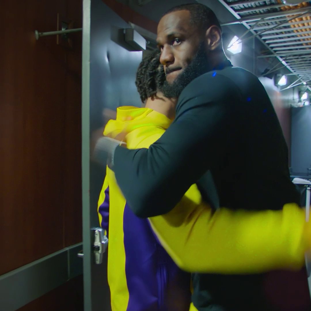 Ready for LeBron's Luka handshake to drop.