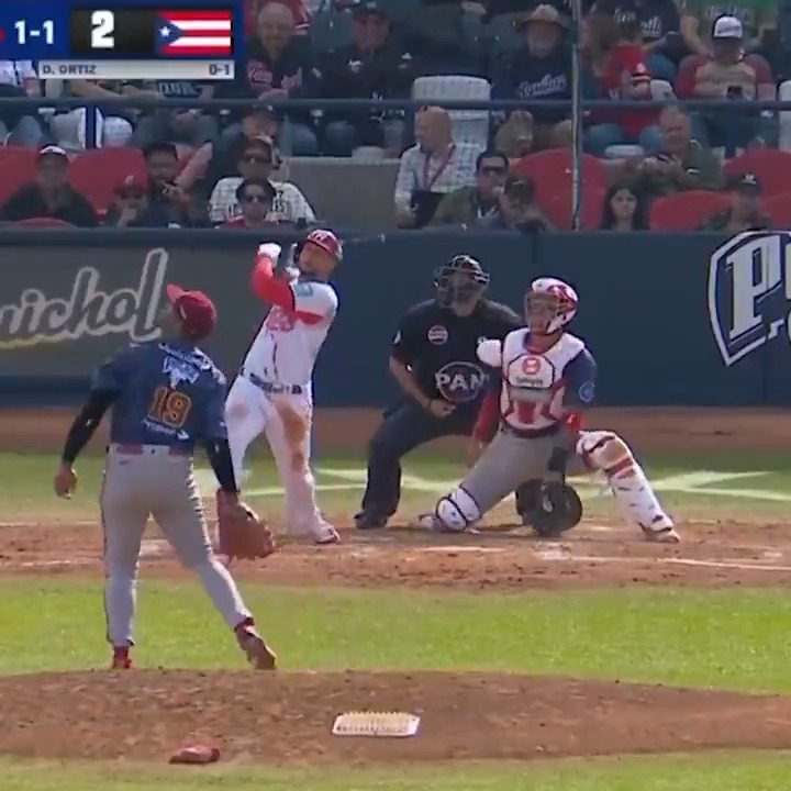 Danny Ortiz goes yard to open up a big lead for Team Puerto Rico at the Caribbean Series!