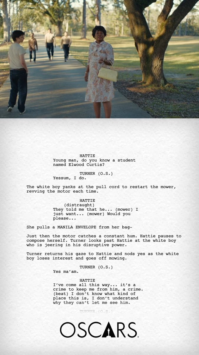NICKEL BOYS, written for the screen by RaMell Ross and Joslyn Barnes. Nominated for Writing (Adapted Screenplay) at the 97th Oscars. Watch the #Oscars LIVE on Sunday, March 2nd, at 7e/4p on ABC and Hulu.