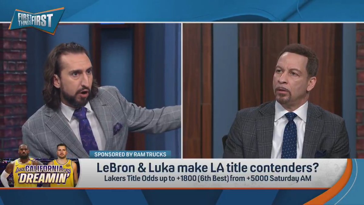 “Right now, I like Dallas better than the Lakers.” — Chris Broussard