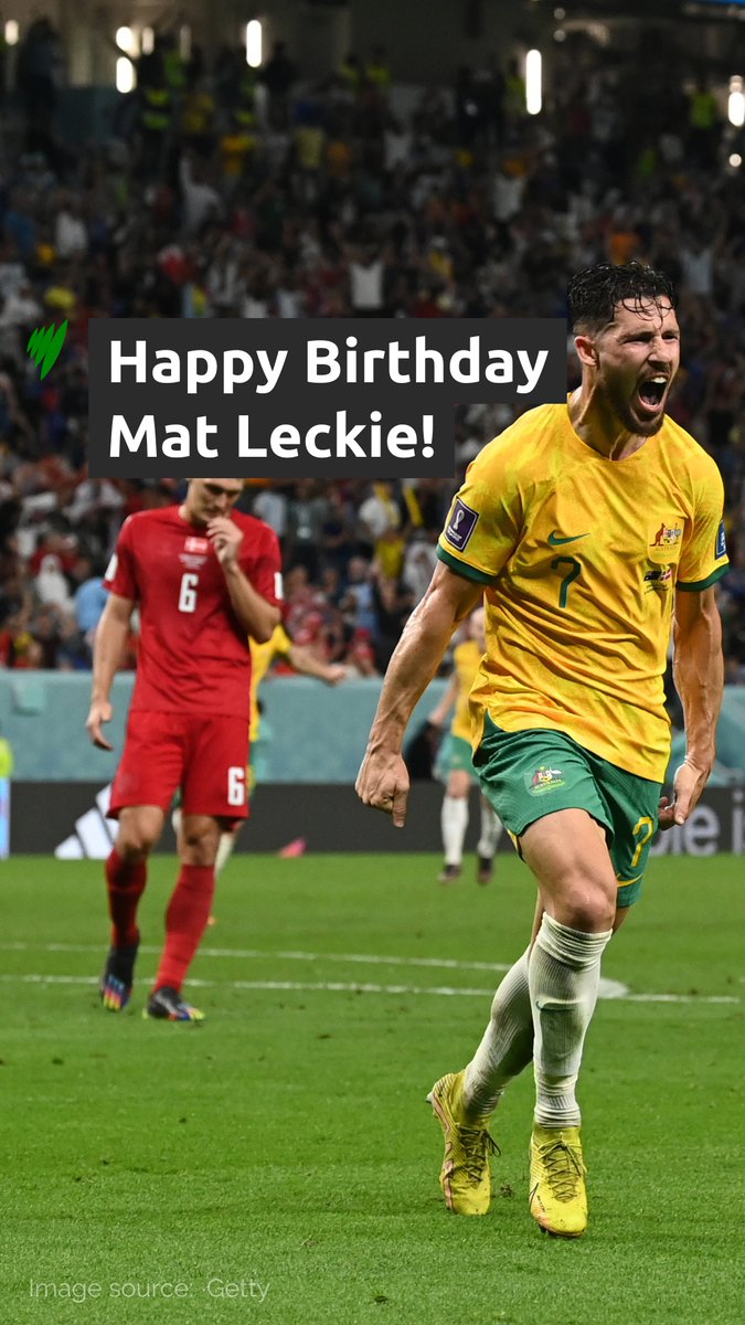 🇦🇺 Happy birthday to Mathew Leckie! 🎉 Here's the moment he sent the CommBank Socceroos into the knockout stages of the 2022 FIFA World Cup with THAT iconic goal against Denmark 🔥 #FIFAWorldCup #Socceroos