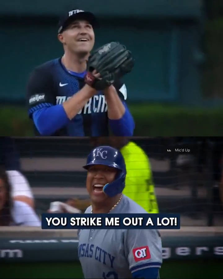 Tarik Skubal and Salvador Perez have a lot of respect for each other 🫡