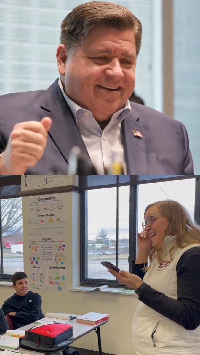 Illinois' eighth graders are ahead of the curve in math and reading scores according to The Nation's Report Card. And it was thanks to teachers like Mrs. Wilson in Effingham for all their work in preparing our students to succeed — so I gave her a quick call to thank her.