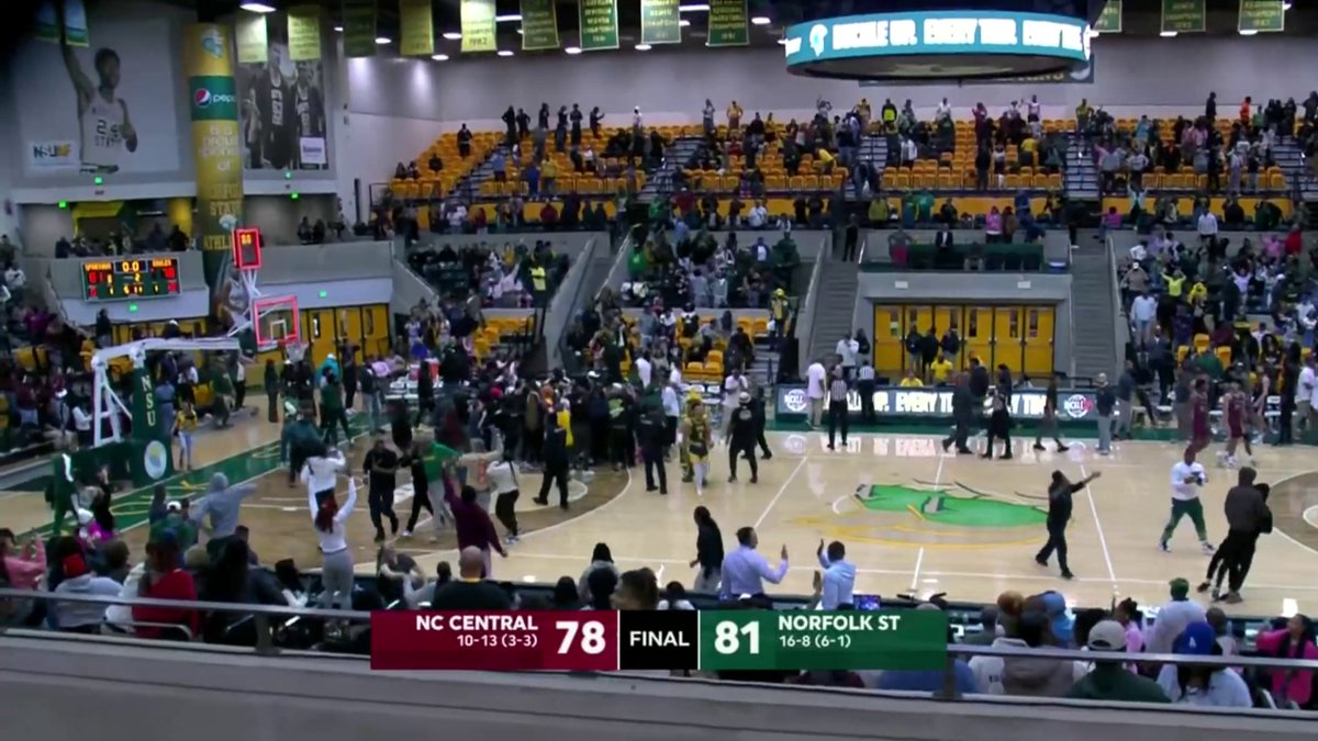 BUZZER-BEATER FOR THE WIN 😤 Norfolk State's Brian Moore Jr. came up clutch 😮‍💨 #SCTop10