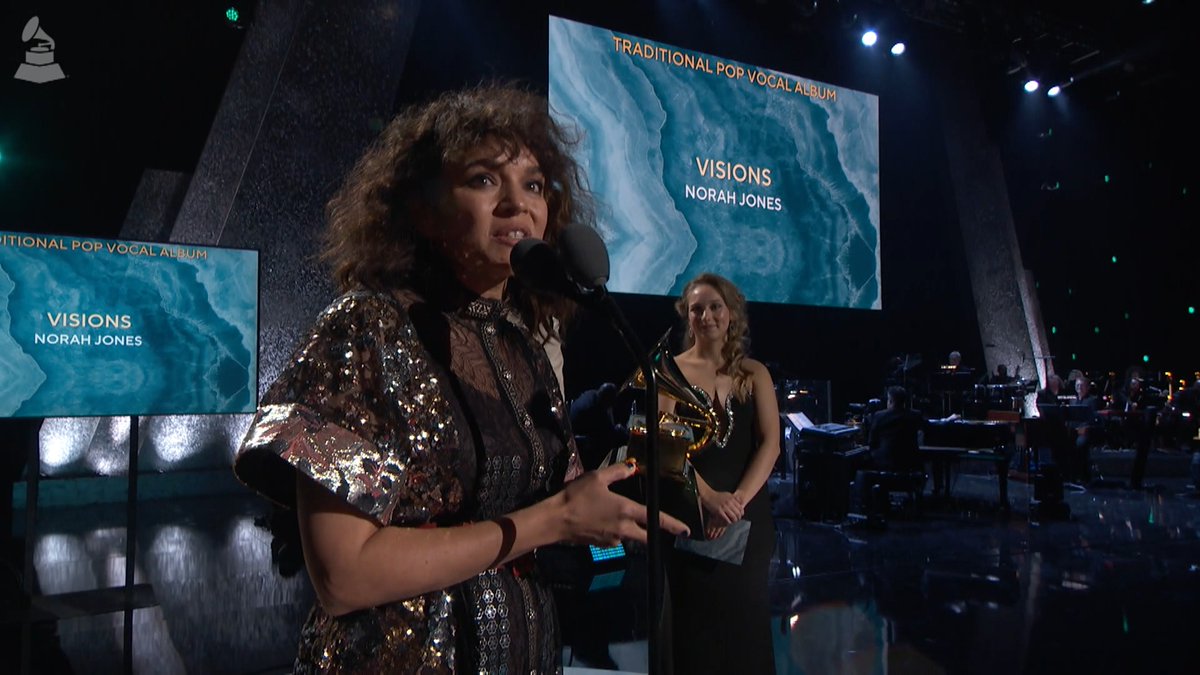 Congrats Best Traditional Pop Vocal Album winner - 'Visions' @norahjones. #GRAMMYs ICYMI, rewatch the #GRAMMYPremiere Ceremony: