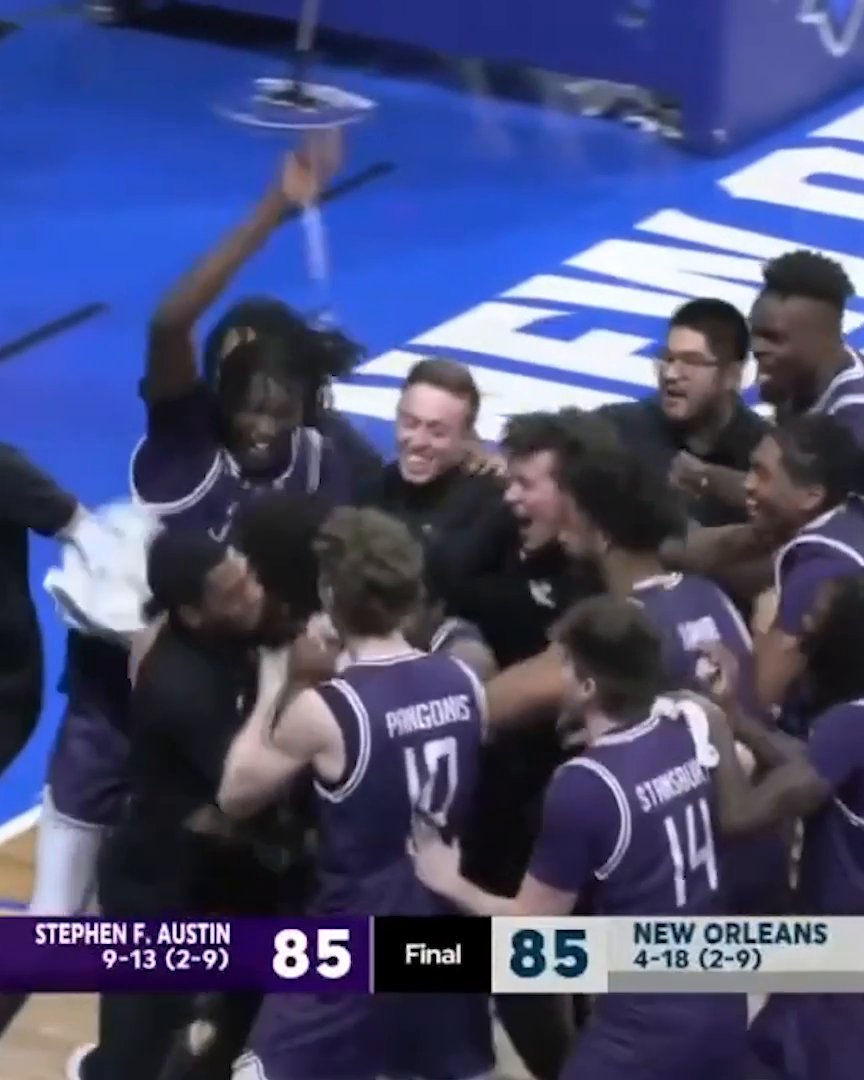 OT GAME-WINNER BEYOND HALFCOURT 🔥 Stephen F. Austin with a #SCTop10 play 💪