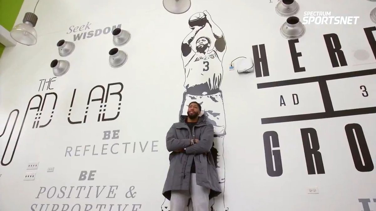 Forever a legend in LA. Thank you, AD. #BackstageLakers