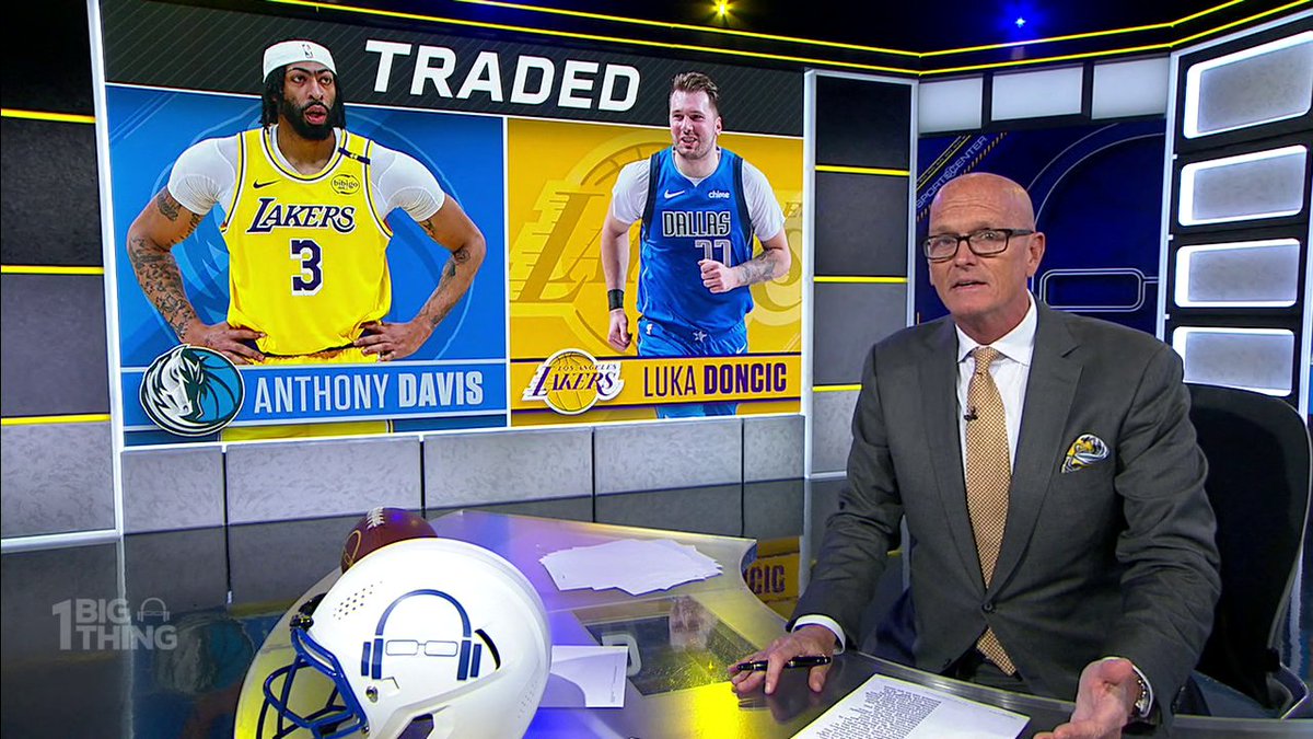 .Scott Van Pelt missed the AD-Luka trade 😅 SVP's 1 Big Thing is still trying to make sense of the blockbuster trade.
