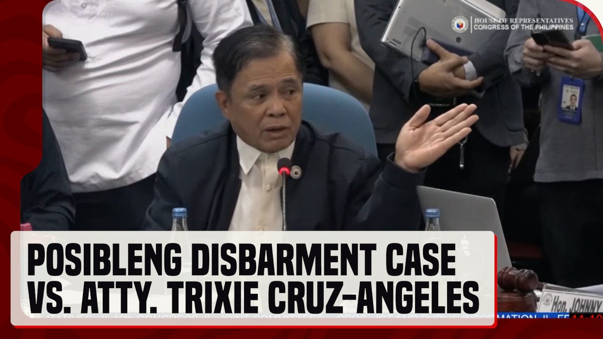 Nagmosyon si Abang Lingkod Rep. Joseph Stephen "Caraps" Paduano para konsultahin ang legal department ng Kamara kaugnay sa paghahain ng disbarment case laban kay dating Presidential Communications Office #PCO Atty. Trixie Cruz-Angeles. #News5