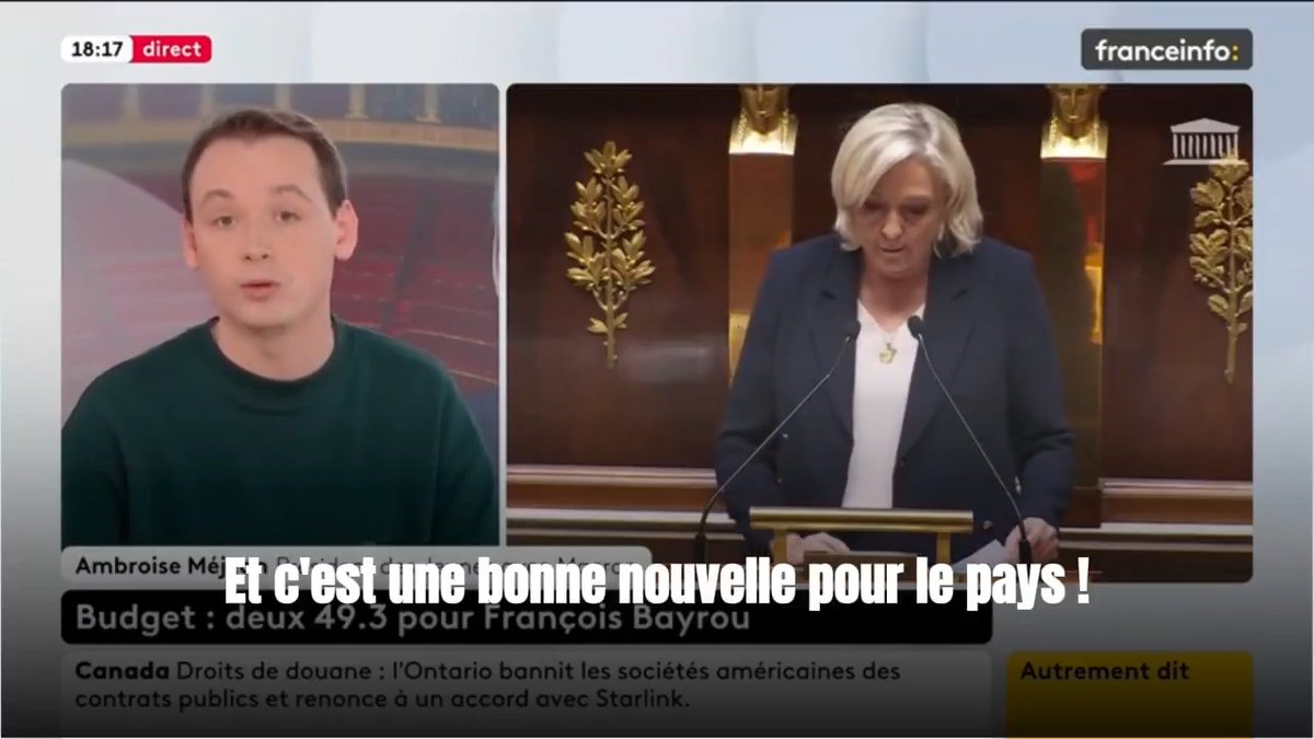 Le Rassemblement national n'a rien obtenu puisque le Gouvernement a négocié avec les socialistes et le bloc central. Le RN est désormais impuissant et c'est une bonne nouvelle pour le pays.