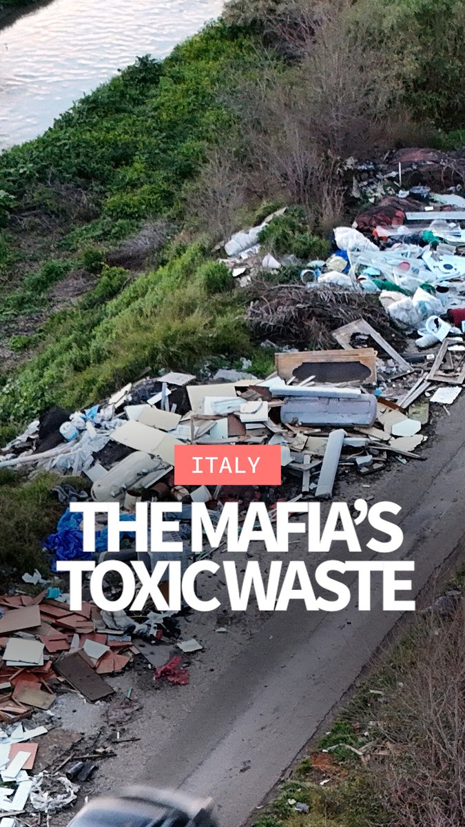 VIDEO: Europe's top rights court has ruled that Italy failed to protect nearly three million people living in a region blighted by toxic waste dumped by the mafia, and gave the government two years to fix the situation. #AFPVertical