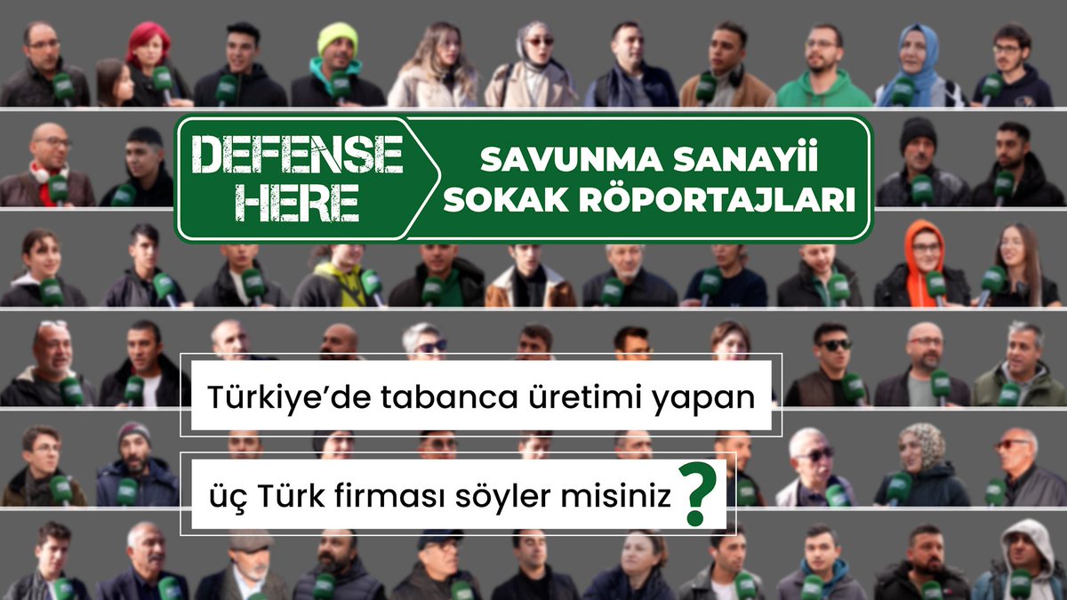 📌Savunma Sanayii Sokak Röportajları - 5 📌Türkiye’de tabanca üretimi yapan üç Türk firması söyler misiniz? 🔗
