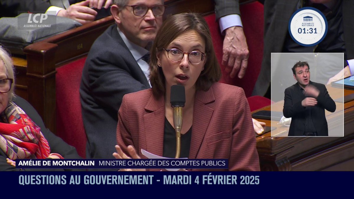 .Amélie de Montchalin répond au député LFI Aurélien Le Coq : "Vous vivez dans un monde enchanté, dans un monde d'enfumage, un monde où il pourrait être possible de faire croire aux Français qu'un pays comme le nôtre pourrait vivre sans Budget." #DirectAN #QAG