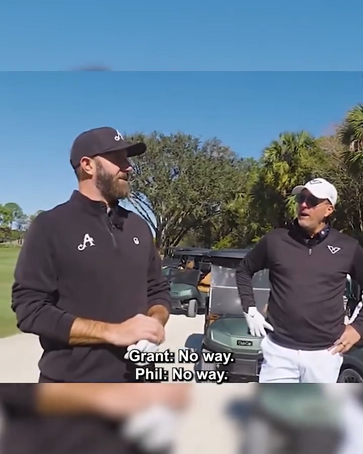 This Dustin Johnson hole-in-one story left even Phil Mickelson speechless. 🤯 (📹: Grant Horvat)
