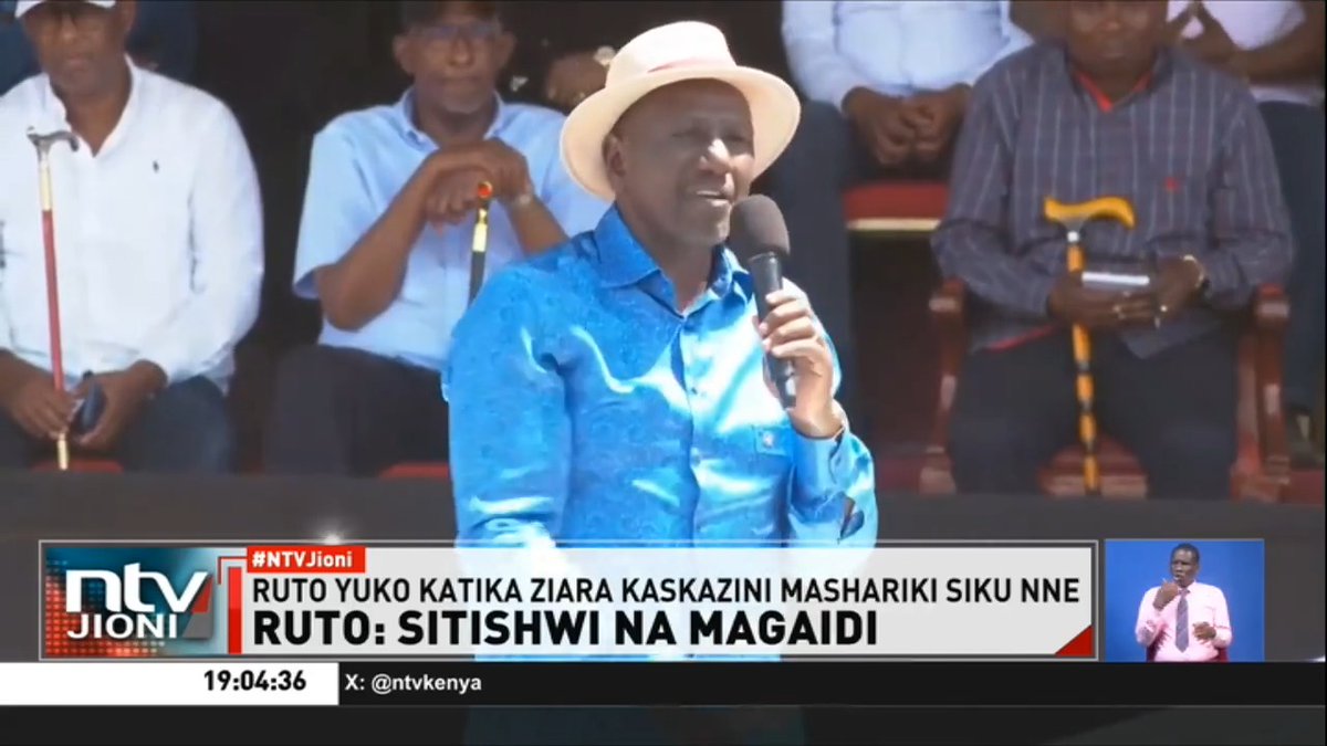 Ruto: Sitishwi Na Magaidi Rais Ruto amesema serikali yake iko tayari kupambana na Al-Shabaab ambao wameonekana kutishia na kuzihangaisha jamii za Kaskazini Mashariki mwa Kenya. #NTVJioni Nicholas Wambua