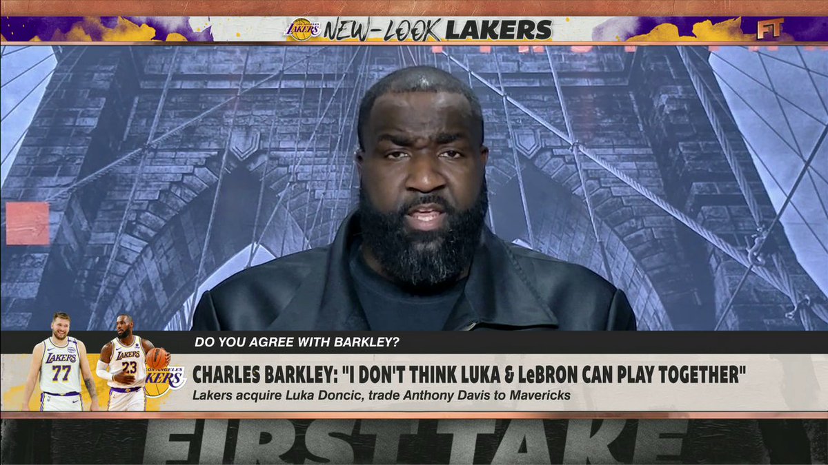 .Kendrick Perkins is "pissed off" at the idea that LeBron James and Luka Doncic can't play together 👀 "Imagine what [Luka's] going to do to the rest of the league once he gets under LeBron James' wing." 😳