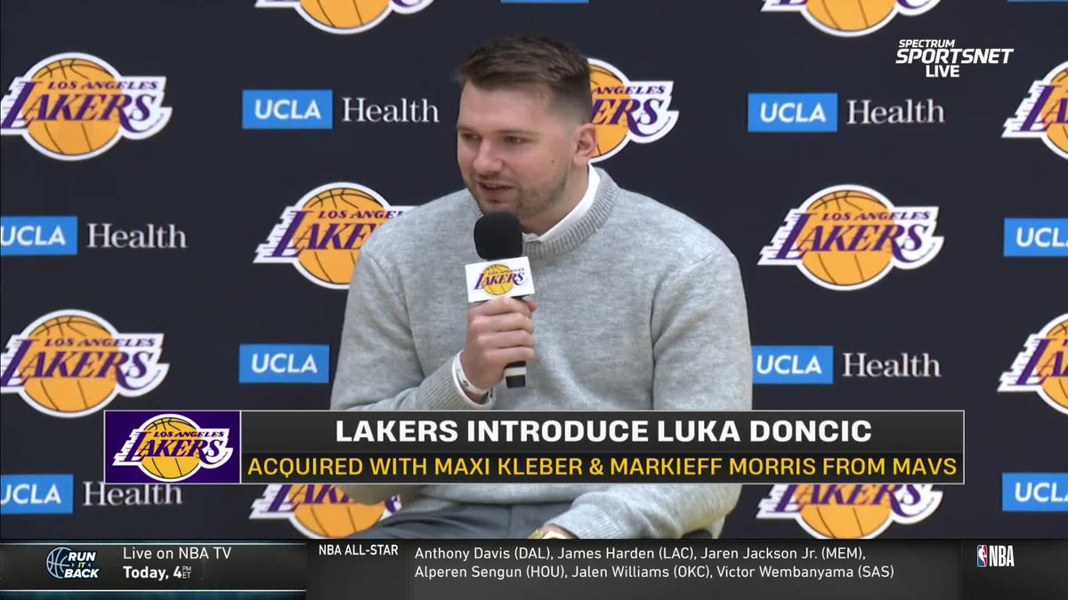 "I just wish Kobe and Gigi were here to see this moment" - Luka Doncic 💜
