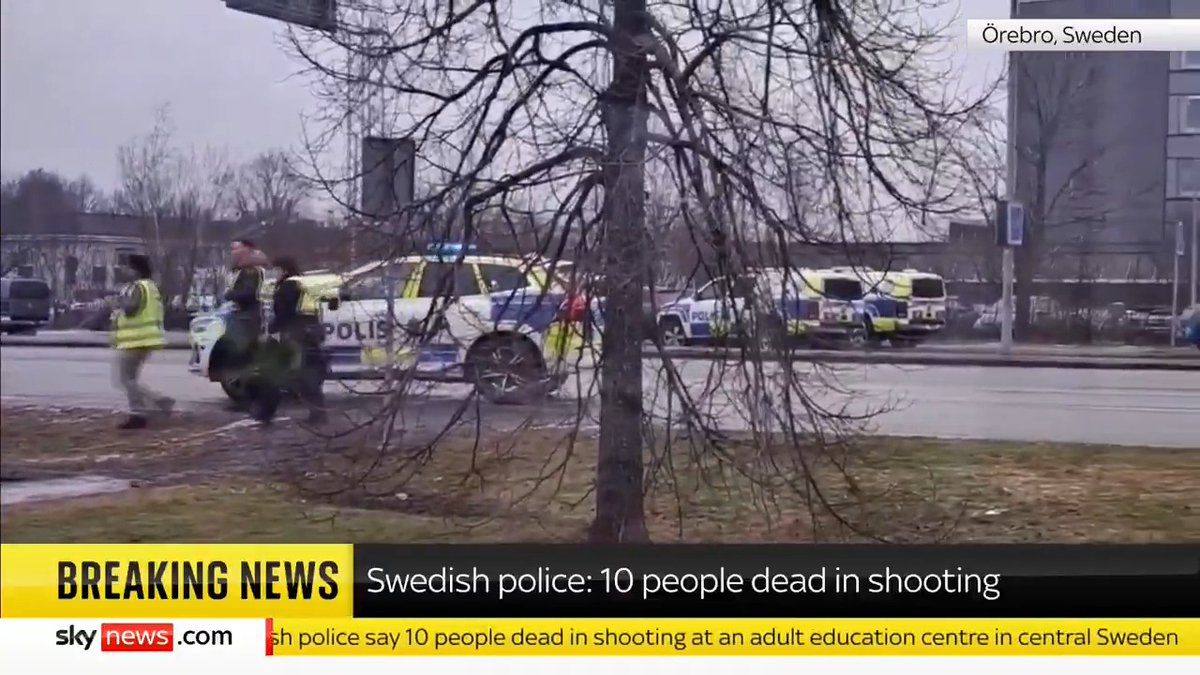 BREAKING: Swedish police have announced that 'some 10' people have been killed after a shooting at an adult education centre in Orebro. Sky's Sadiya Chowdhury and Jonathan Samuels discuss the latest news. Read more: 📺 Sky 501, Virgin 602 and YouTube