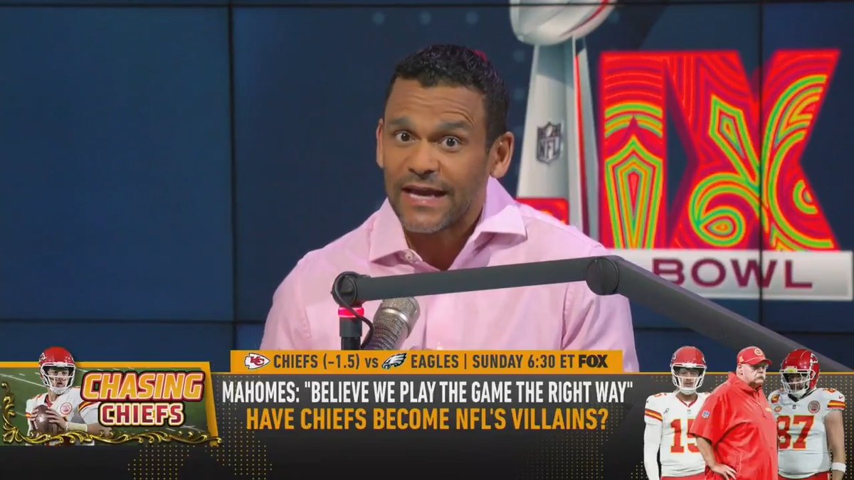 "If the Eagles pull this off and I think they will, are the Chiefs still villains or only if they win?" — Jason McIntyre on Kansas City