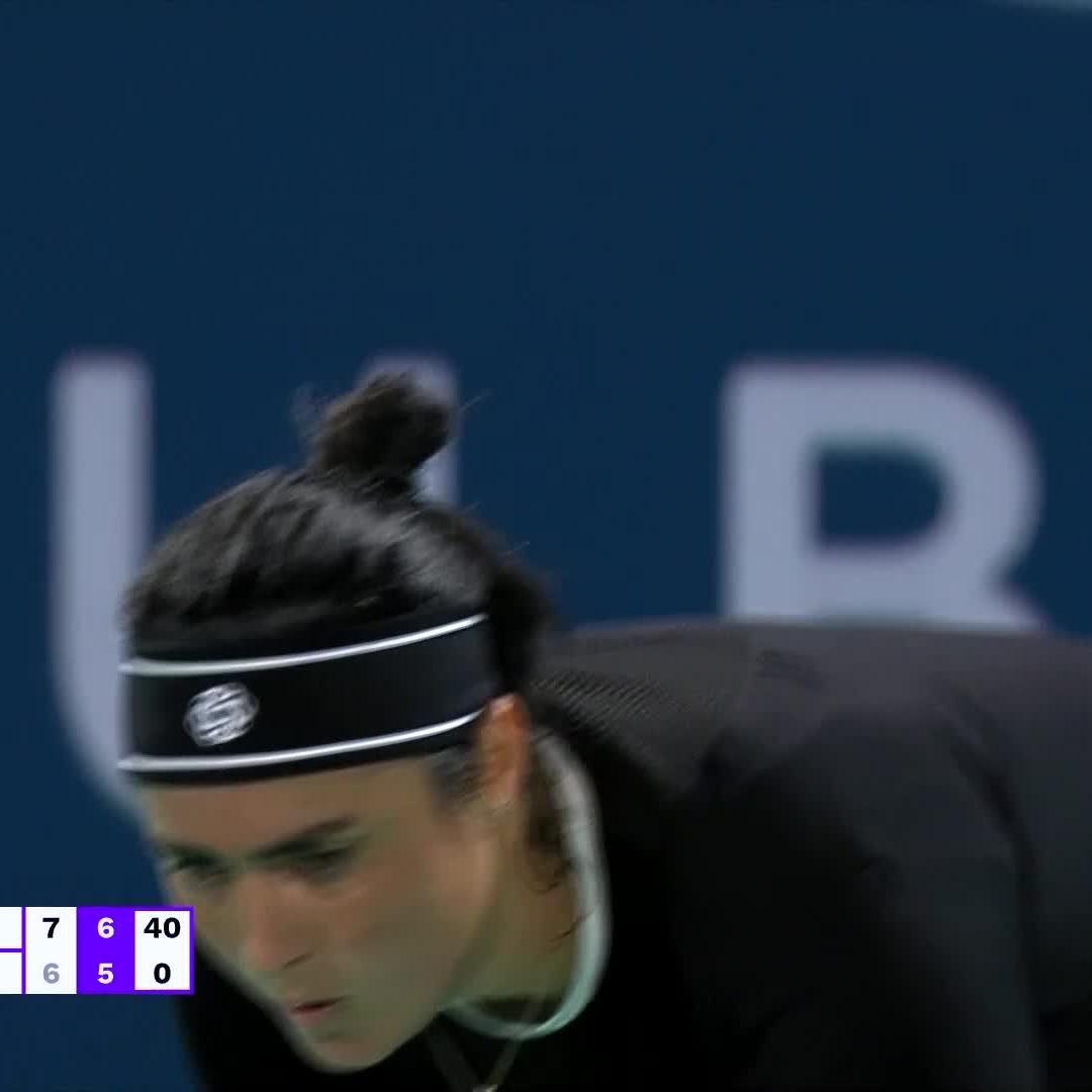 This girl is ONS fire! 🔥 Ons Jabeur defeats Ostapenko in a close match 7-6(4), 7-5! #MubadalaAbuDhabiOpen
