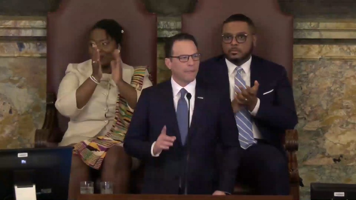 Pennsylvania Gov. Josh Shapiro (D) trashes Republicans for blocking a minimum wage increase: "Let's be real, folks: The floor of our wage structure in Pennsylvania is too damn low. It's been stuck at $7.25 for 16 years ... Hell, West Virginia is at $8.75."