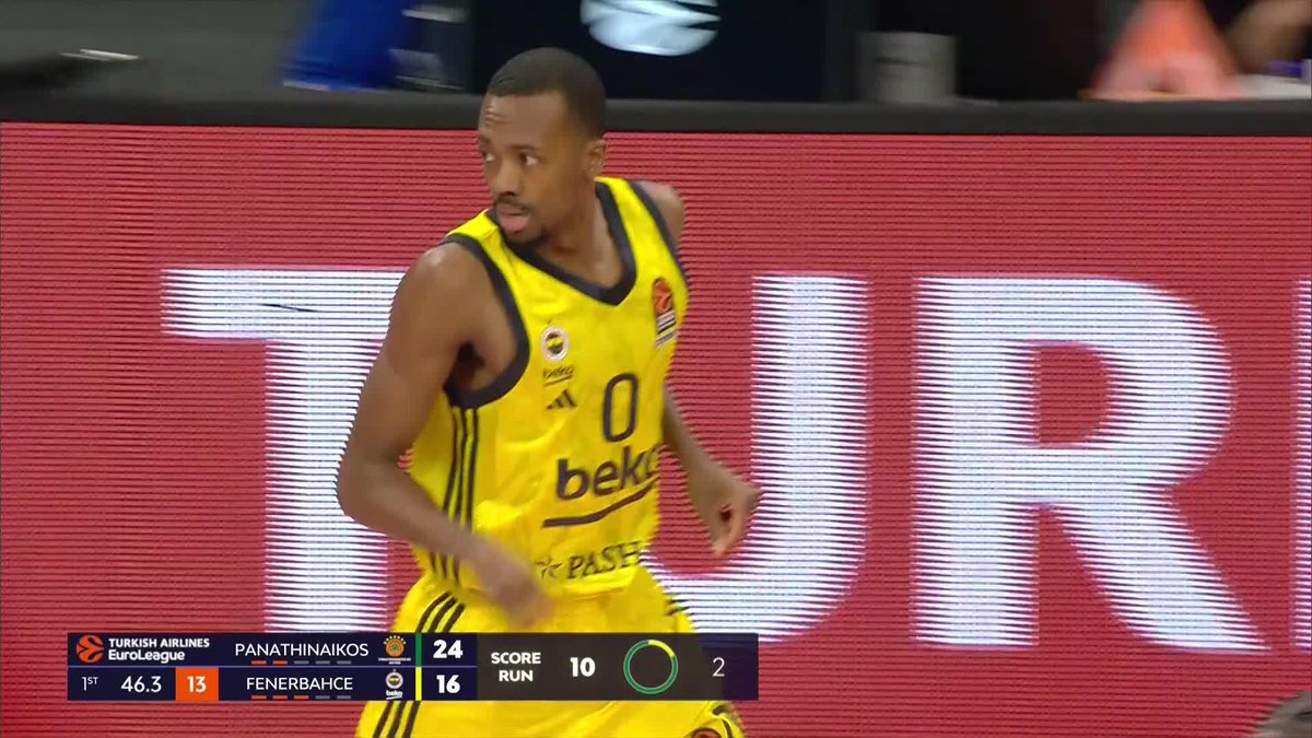 İşte Errick’in 8-0’lık serimizi başlatan isabeti! 💪 #YellowLegacy #EuroLeague
