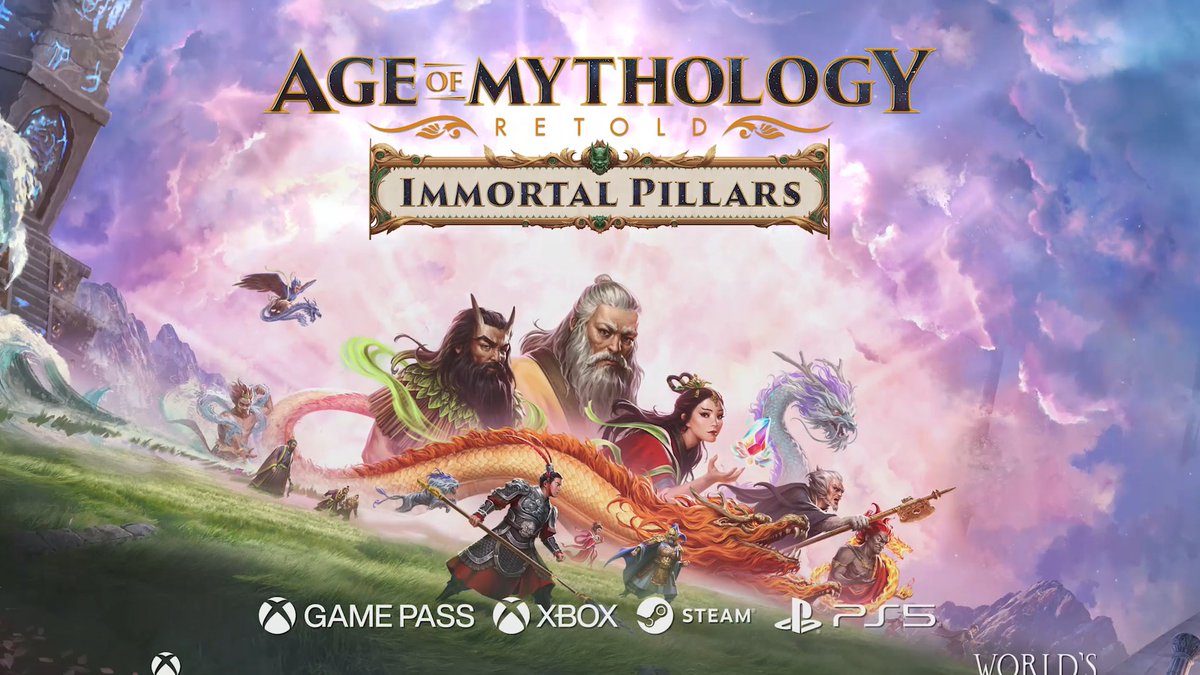 A new epic journey calls! Immortal Pillars, the first expansion for #AgeOfMythologyRetold, arrives on March 4th! Command 12 additional gods, new mythical units, and legendary divine powers in a campaign inspired by Chinese mythology! Learn more: