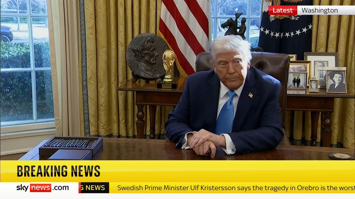 BREAKING: President Donald Trump has signed more executive orders. 🔵Withdraws the US from the main UN agency for Palestinian refugees 🔵Re-imposes the "maximum pressure" campaign on Iran 🔵Withdraws the US from the UN Human Rights Council