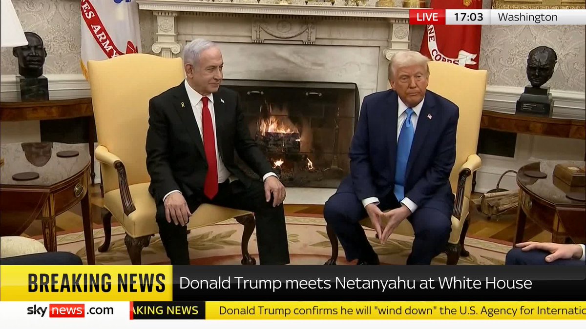 'I don't think people should be going back to Gaza' Sitting alongside Benjamin Netanyahu, US President Donald Trump adds that Palestinians have 'lived like they're living in hell' 📺 Sky 501, Virgin 602, Freeview 233 and YouTube