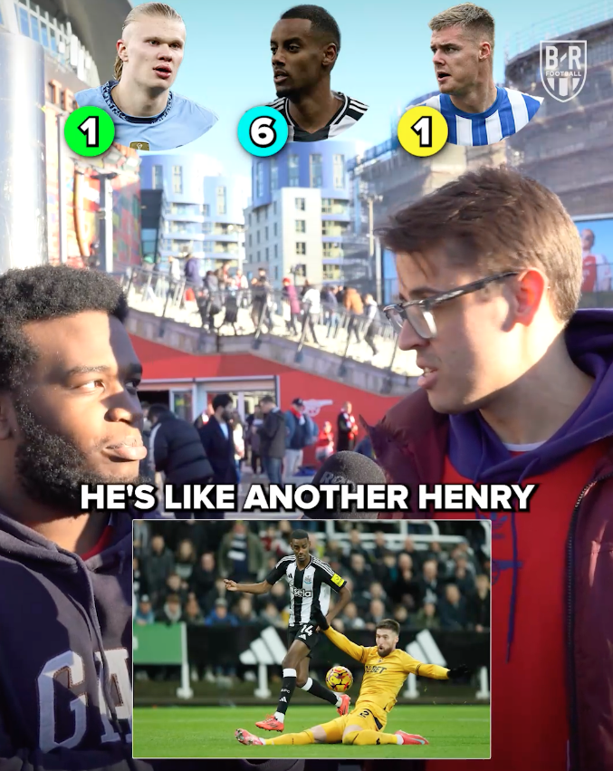 Alexander Isak is a popular man at the Emirates 🎯