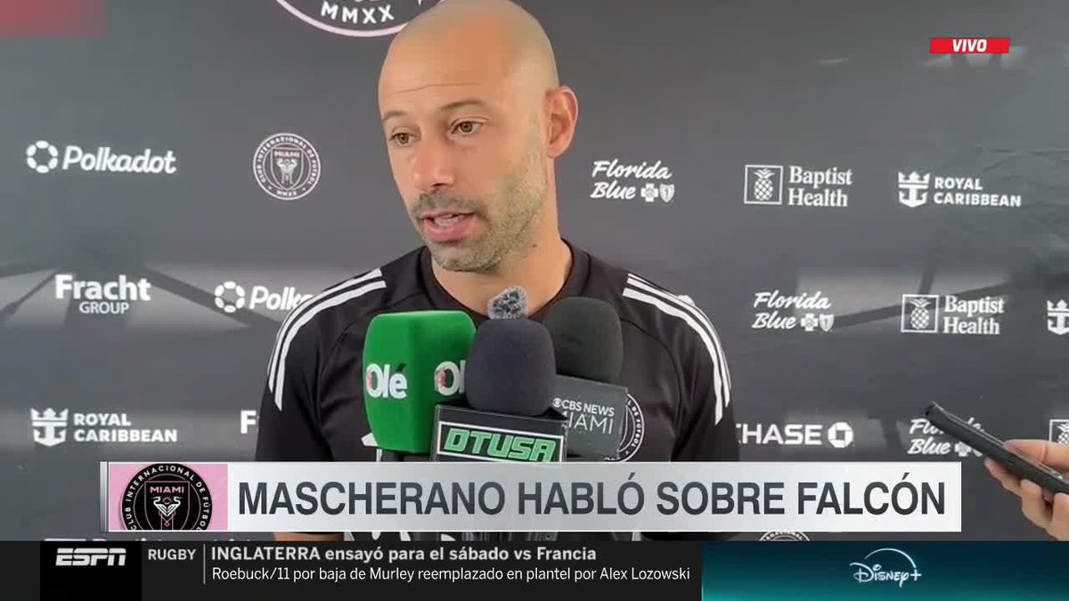 Javier Mascherano habló de Maximiliano Falcón, ex jugador de Colo-Colo.