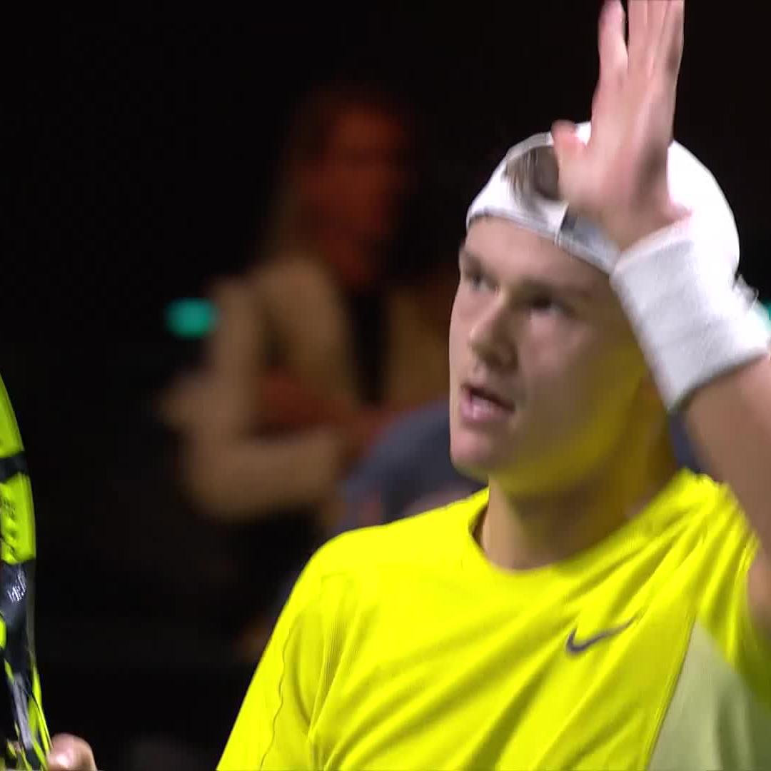 Holger Hangs Tough! 👏 Holger Rune defeats Sonego 7-6 6-4 to advance in Rotterdam #ABNAMROOPEN