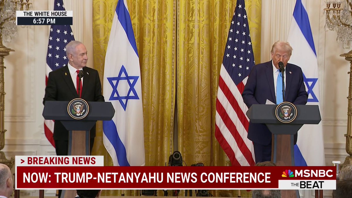 BREAKING: President Trump says "the U.S. will take over the Gaza Strip" at a joint press conference with Israeli Prime Minister Benjamin Netanyahu.