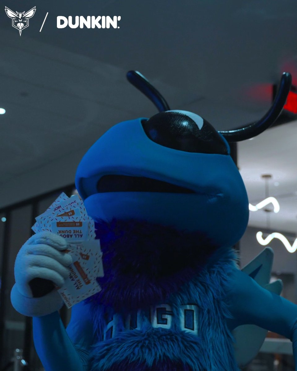 .Hugo with a Valentine's surprise for our basketball ops staff from Dunkin' 💌