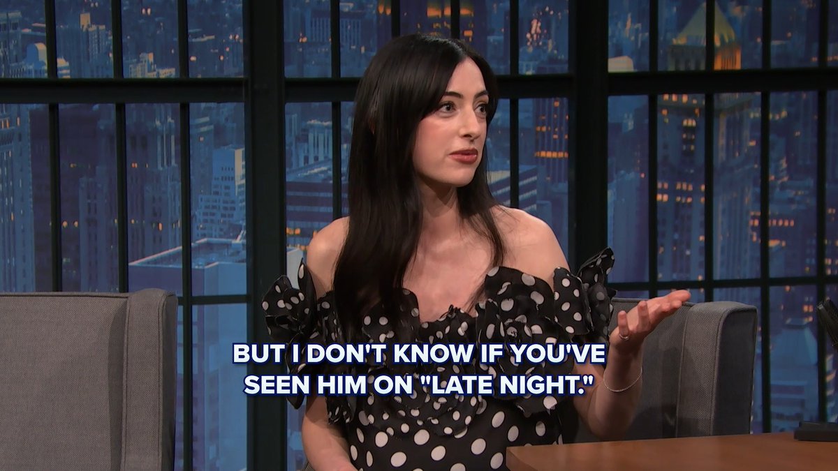 Cazzie David’s dad, Larry David, does not give helpful talk show advice.