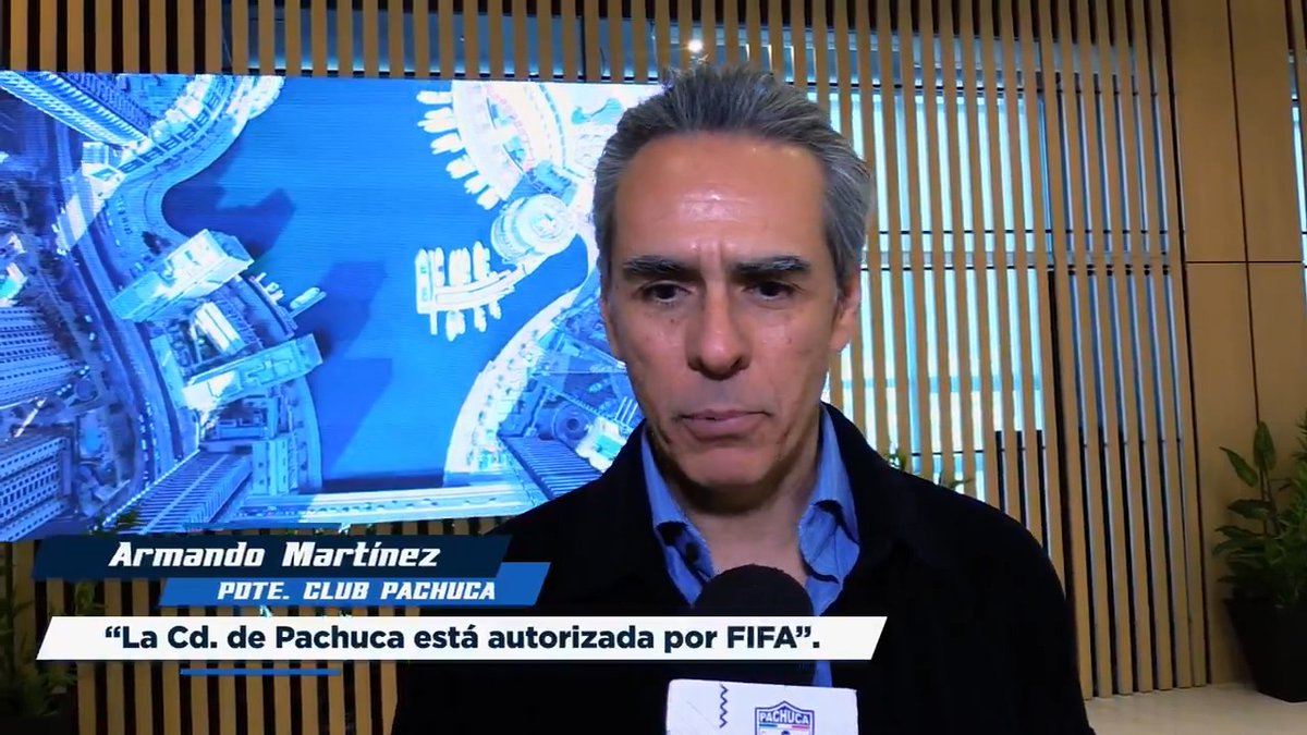 🎙️ | Tras una sesión de trabajo entre FIFA México, Gobierno Hidalgo, H. Ayuntamiento de Pachuca y el Club de Futbol Pachuca, nuestra ciudad ha sido autorizada para ser parte de la Copa del Mundo 2026. #PachucaSomosTodos🤍💙