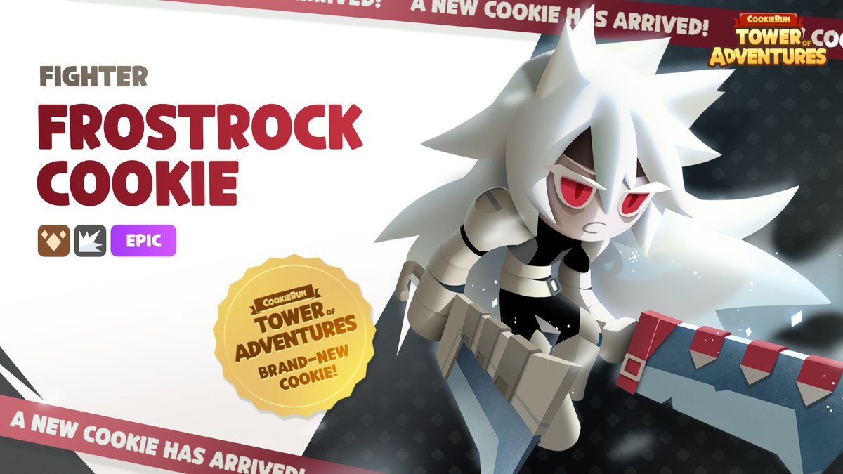 Finally freed from solid ice! ❄️ Frostrock Cookie joins the Adventure! 🙌 Play the new update NOW!