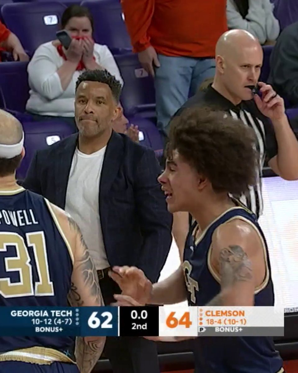 OVERTIME 🚨 Georgia Tech Men’s Basketball beats to buzzer to force OT at Clemson 👀
