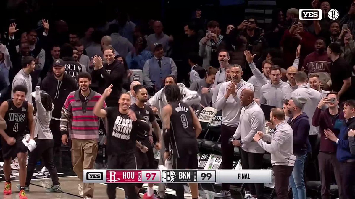 How HYPED UP was Ryan Ruocco during that unreal end-of-game sequence for Brooklyn⁇