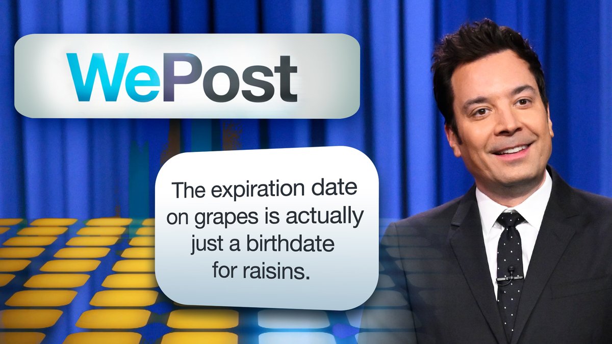 It’s time for #WePost! The audience votes on a post for Jimmy to send out during the break. #FallonTonight