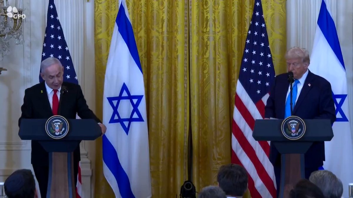 Prime Minister Benjamin Netanyahu at the joint press conference with US President Donald Trump: "You are the greatest friend Israel has ever had in the White House. That’s why the people of Israel have such enormous respect for you." Full remarks >>