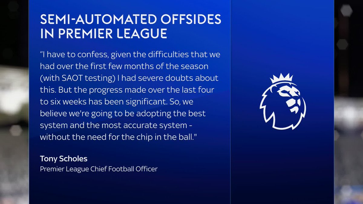 The Premier League hopes to introduce semi-automated offside technology (SAOT) before the end of this season.