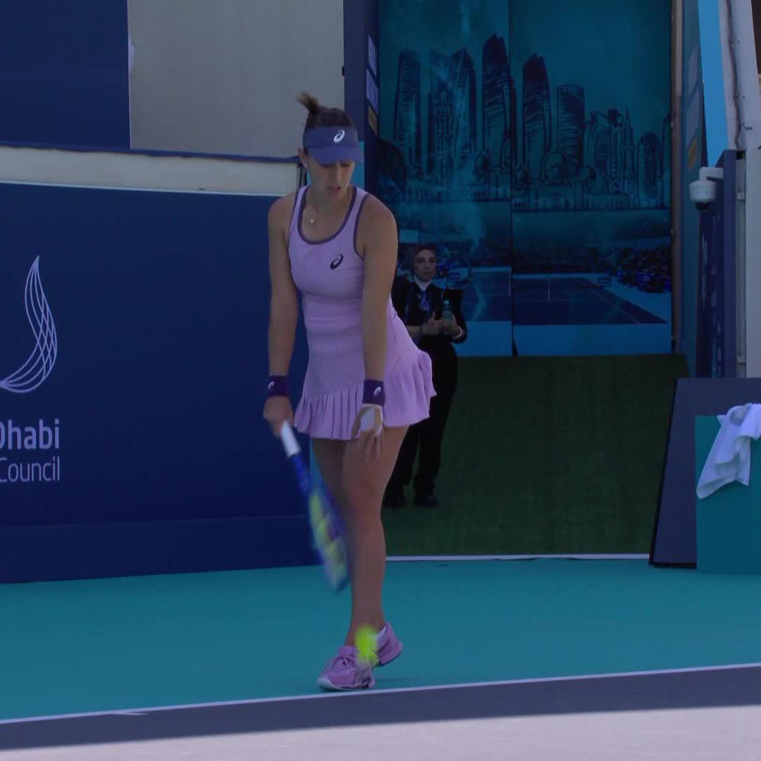 Smooth sailing ⛵️ Belinda Bencic books her QF spot in Abu Dhabi with a straight sets win over V. Kudermetova. #MubadalaAbuDhabiOpen