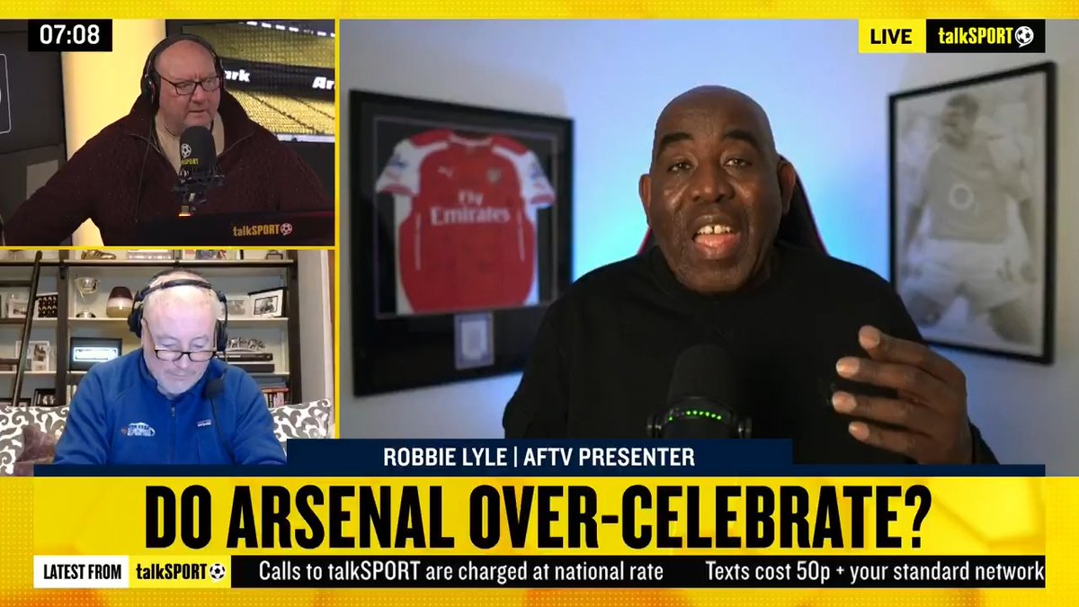 "I LOVED IT!" 😍 Robbie Lyle defends Lewis-Skelly for replicating Erling Haaland's goal celebration during Arsenal's stunning 5-1 win against Man City. 🔥