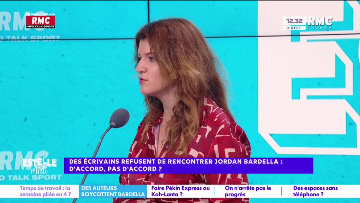 ✍️ Des écrivains refusent de rencontrer Jordan Bardella 🎙️ 🇫🇷 MarleneSchiappa : "Je déplore cette période de manque de dialogue... Toute ma vie politique a été engagée contre le RN mais quand je vois un électeur RN, j'ai envie de parler avec lui, de le comprendre !" #EstelleMidi