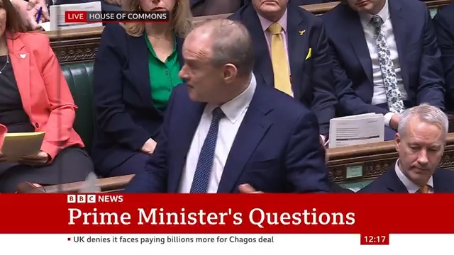 Liberal Democrat leader Ed Davey asks Keir Starmer if he believes Donald Trump recognises the "dangers" of his comments about “forcibly displacing” Palestinians from Gaza They "must be allowed home”, the PM responds #PMQs