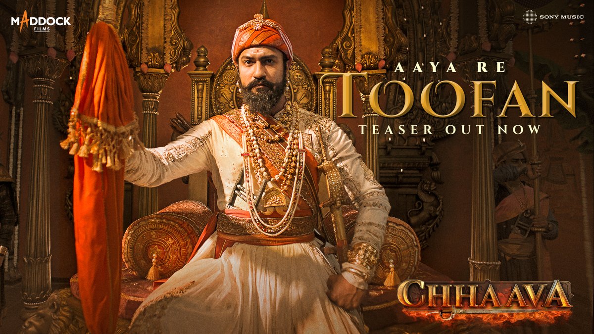 Goonjegi ek hi lalkaar - Rag Rag Mein Toofan! 🔥 #AayaReToofan, song out tomorrow. 🔗: #Chhaava releasing in cinemas on 14th February. #ChhaavaDiwas #ChhaavaOn14Feb