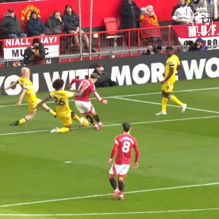 There was no way past Chris Richards at Old Trafford ⛔️