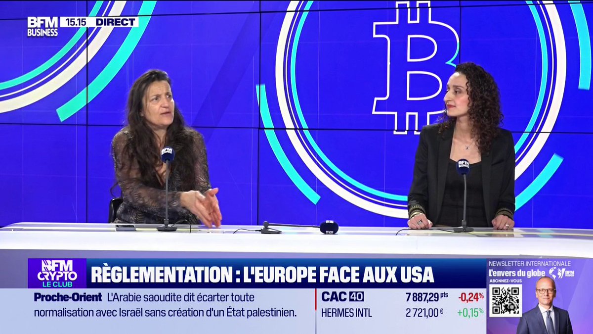 Règlementation : l'Europe face aux USA 🇪🇺 "Quand Christine Lagarde continue a dire que bitcoin c'est l'argent du crime, on se dit qu'il y a quelque chose qui ne va pas en Europe" 🎙️ Sandra Gandoin 💬 Nathalie Janson